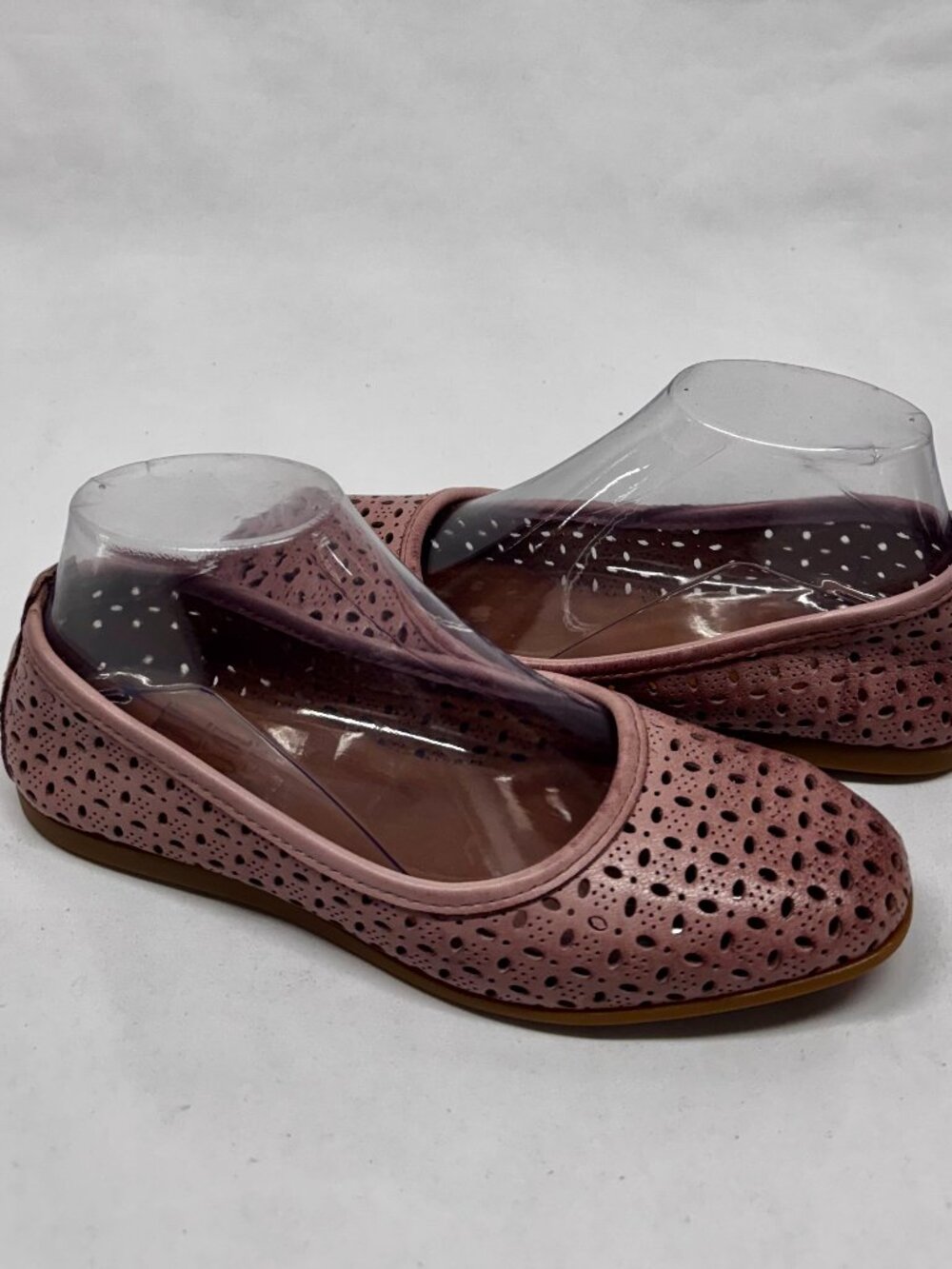 MIZ MOOZ WOMEN'S BUTTERY LEATHER FLATS SLIP ON SHOES BLUSH 37EU / 7US # T 236